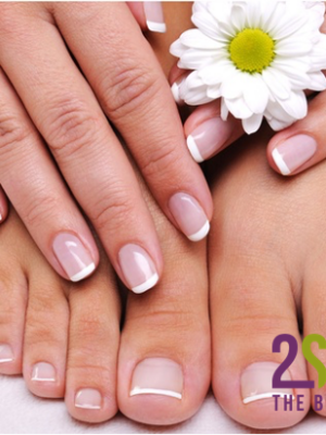 2Schön Pedicure mit Lack